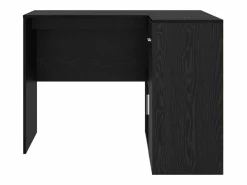 New Clicnbuy Escritorio de Esquina con cajón Roble 102 x 50 x 75 cm Negro