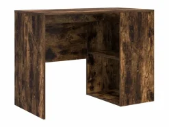 Clicnbuy Escritorio de Esquina con cajón Roble ahumado 102 x 50 x 75 cm