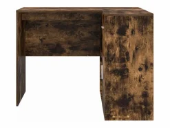Clicnbuy Escritorio de Esquina con cajón Roble ahumado 102 x 50 x 75 cm