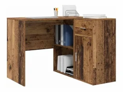 Best Clicnbuy Escritorio de Esquina con cajón Madera vieja 102 x 50 x 75 cm Marru00f3n