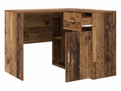 Best Clicnbuy Escritorio de Esquina con cajón Madera vieja 102 x 50 x 75 cm Marru00f3n