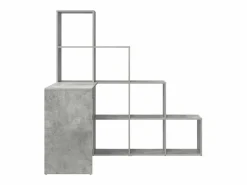 Clicnbuy Escritorio de Esquina hormigón 101.5 x 149.5 x 149.5 cm