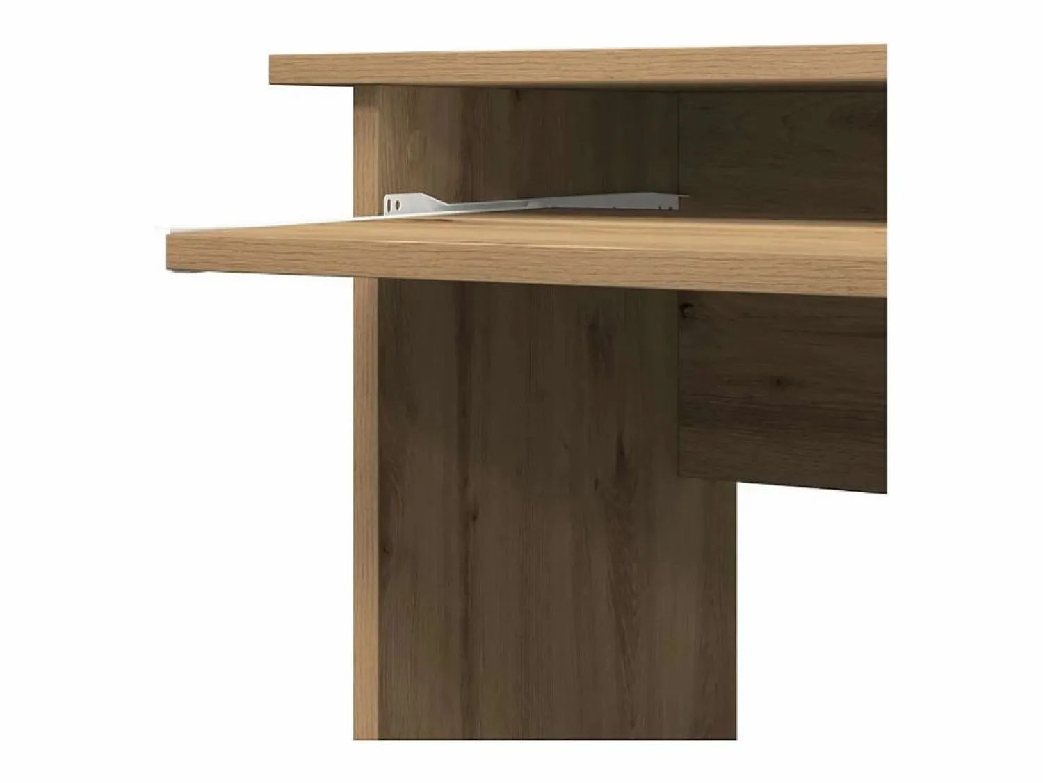 Clicnbuy Escritorio de esquina madera contrachapada 120x140x75 cm