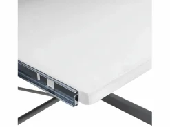 Clicnbuy Escritorio de esquina madera contrachapada 132x112x99 cm Blanco