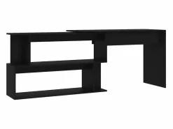 Clicnbuy Escritorio de esquina madera contrachapada 200x50x76 cm