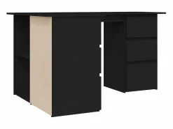 Clicnbuy Escritorio de esquina madera contrachapada 145x100x76 cm
