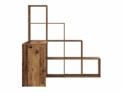 New Clicnbuy Escritorio de Esquina Madera vieja 101.5 x 149.5 x 149.5 cm Marru00f3n