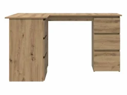 Best Clicnbuy Escritorio de esquina madera contrachapada 145x100x76 cm Marru00f3n