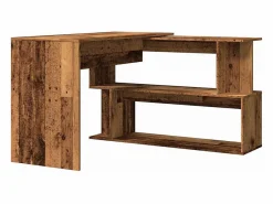 Best Escritorio de esquina madera contrachapada madera envejecida Escritorio Rinconero