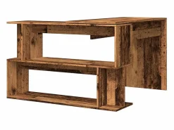 Best Escritorio de esquina madera contrachapada madera envejecida Escritorio Rinconero