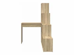 Clearance Clicnbuy Escritorio de Esquina Roble Sonoma 101.5 x 149.5 x 149.5 cm Marru00f3n