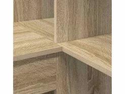 Clearance Clicnbuy Escritorio de Esquina Roble Sonoma 101.5 x 149.5 x 149.5 cm Marru00f3n