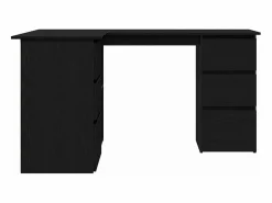 New Clicnbuy Escritorio de Esquina Roble 145 x 100 x 76 cm Negro