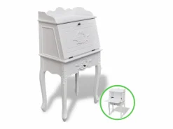 Best Clicnbuy Escritorio de estilo francés de madera Blanco