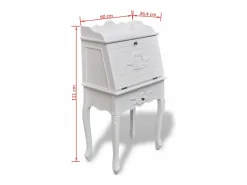 Best Clicnbuy Escritorio de estilo francés de madera Blanco