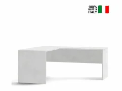 Escritorio de la esquina izquierda oficina de estudio moderna Simply Extra SX - Blanco