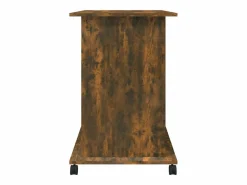 Clicnbuy Escritorio de madera contrachapada roble ahumado 80x50x75 cm