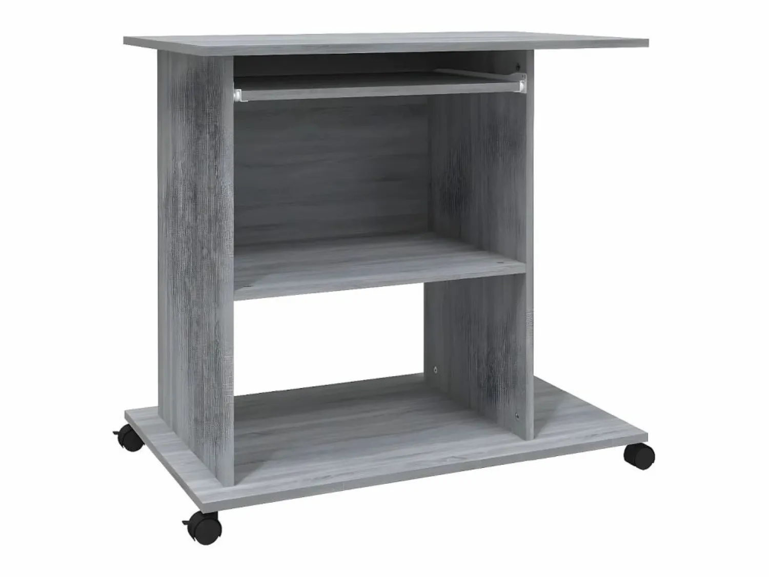 Best Clicnbuy Escritorio de madera contrachapada Sonoma 80x50x75 cm Gris