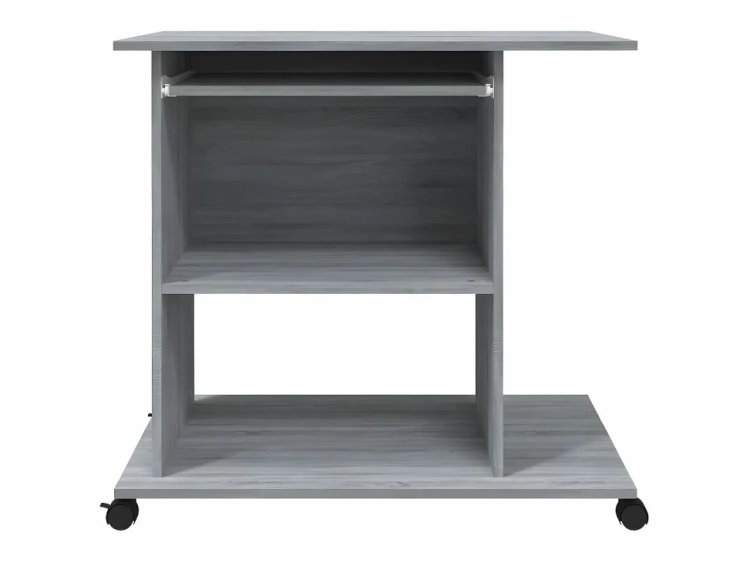 Best Clicnbuy Escritorio de madera contrachapada Sonoma 80x50x75 cm Gris