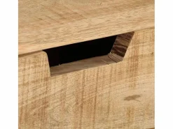 Outlet vidaxl Escritorio de madera de mango rugosa 100x45x90 cm Color natural claro