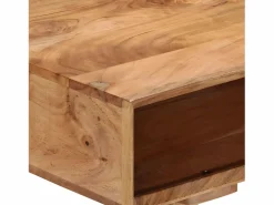 Clicnbuy Escritorio de madera maciza de acacia 115x50x76 cm