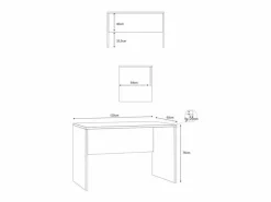Clearance Escritorio de oficina de estudio de trabajo inteligente de diseño moderno Simply 120 - Escritorio Secreter