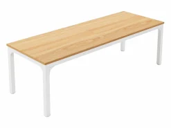 Clearance Tribesigns Escritorio de oficina en casa para 2 personas, escritorio de computadora extra largo de 200 cm, estación de trabajo doble para oficina en casa Beige