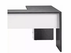 Sale Web furniture Escritorio de oficina moderno con cómoda de 3 cajones New Selina Report 180x160 cm Gris antracita