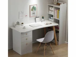 Online Escritorio de ordenador para el hogar o la oficina con cajones s mesa de 100 cm loft estilo escandinavo Mesa De Ordenador