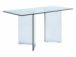 Sale Vente-unique Escritorio design Cristal templado CLARISSA Transparente