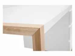 Sale Miliboo Escritorio diseño 3 cajones mate ARMEL Blanco
