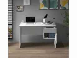 Hot Escritorio Easy con 1 puerta y 1 cajón mate 110x50x75 cm Escritorio Secreter