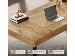 Best Escritorio ejecutivo industrial de 140 cm para oficina en casa, escritorio de computadora portátil rústico y sencillo Mesa De Ordenador