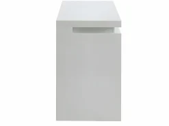 Vente-unique Escritorio EMERSON - 3 cajones - MDF lacado - LEDs Blanco