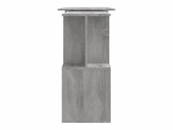 New Clicnbuy Escritorio esquina madera contrachapada Sonoma 200x50x76cm Gris