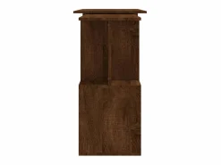 Outlet Clicnbuy Escritorio esquina madera contrachapada color roble 200x50x76cm Marru00f3n