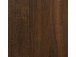 Outlet Clicnbuy Escritorio esquina madera contrachapada color roble 200x50x76cm Marru00f3n