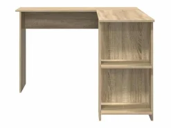 Outlet Clicnbuy Escritorio Esquinero con Almacenamiento Roble Sonoma Marru00f3n