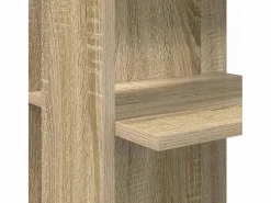 Outlet Clicnbuy Escritorio Esquinero con Almacenamiento Roble Sonoma Marru00f3n