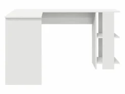 Hot Clicnbuy Escritorio Esquinero con Almacenamiento con estante Blanco