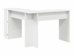 Hot Clicnbuy Escritorio Esquinero con Almacenamiento con estante Blanco
