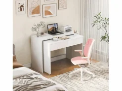 ModernLuxe Escritorio extensible 110×40×78 cm - combinación flexible - con ruedas - certificado FSC -