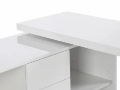 Best Escritorio extensible con tablero giratorio 360° en MDF lacado en - PAVELO Escritorio Rinconero|Escritorio Tradicional