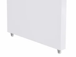 Hot Vente-unique Escritorio extensible con plataforma giratoria 360° en MDF lacado y dorado - NICEPHORE II Blanco