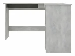 Clicnbuy Escritorio forma de L contrachapada hormigón 120x140x75 cm