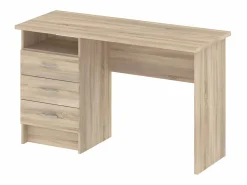 Discount ebuy24 Escritorio Fula 3 cajones estructura roble. Marru00f3n