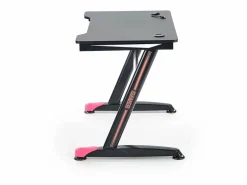 MSO Escritorio gamer y rojo con patas de acero NERD