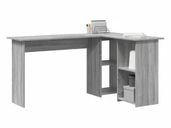 Outlet Clicnbuy Escritorio sonoma 142 x 102 x 73 cm Madera contrachapada Gris