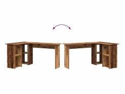 Clicnbuy Escritorio Madera vieja 142 x 102 x 73 cm Madera contrachapada