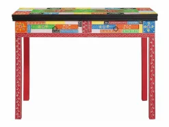Best Escritorio Marrón 100 x 50 x 75 cm Madera maciza de Mango Escritorio Tradicional